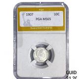 1907 Barber Dime PGA MS65