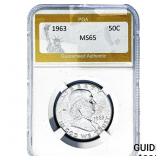 1963 Franklin Half Dollar PGA MS65