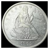 1844-O Silver Half Dollar NEARLY UNCIRCULATED