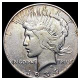 1934-S Silver Peace Dollar NEARLY UNCIRCULATED