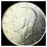 1938 Sweden Silver 2 Kroner UNCIRCULATED