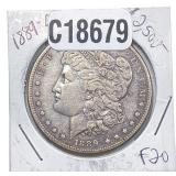 1889-CC Morgan Silver Dollar