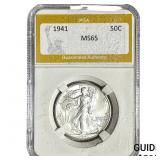 1941 Walking Liberty Half Dollar PGA MS65