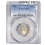 1901 Liberty Victory Nickel PCGS MS65