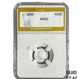 1840 Seated Liberty Half Dime PGA MS62