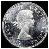 1964 Canada Silver Dollar Charlottetown UNCIRCULAT