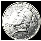 1937 Silver Half Dollar Roanoke Commemorative UNCI