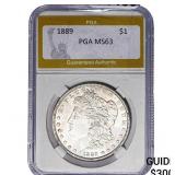 1889 Morgan Silver Dollar PGA MS63