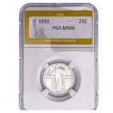 1930 Standing Liberty Quarter PGA MS66