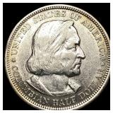 1893 Silver Columbian Half Dollar NEARLY UNCIRCULA