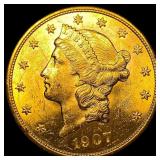 1907-S Gold $20 Liberty Head Double Eagle UNCIRCUL