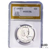 1959-D Franklin Cent PGA MS66 FBL