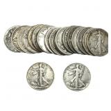 Roll of 20 Walking Liberty 50C