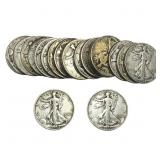 Roll of 20 Walking Liberty 50C