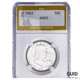 1963 Franklin Half Dollar PGA MS65