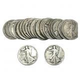 Roll of 20 Walking Liberty 50C
