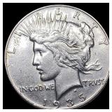 1935 Silver Peace Dollar CLOSELY UNCIRCULATED