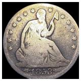 1853 Arrows Seated Liberty Half Dollar NICELY CIRC
