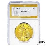 1926 $20 Gold Double Eagle PGA MS66