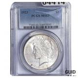 1923 Silver Peace Dollar PCGS MS63