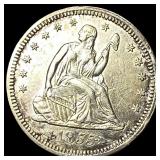 1855 Arrows Seated Liberty Quarter CLOSELY UNCIRCU