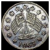 1863 Merchants Token Baltz/Stilz Wine CLOSELY  UN