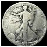 1918-S Silver Walking Liberty Half Dollar NICELY C