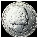 1892 Silver Columbian Half Dollar NEARLY UNCIRCULA