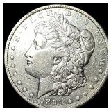 1891-CC Silver Morgan Dollar CLOSELY UNCIRCULATED