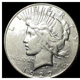 1927 Peace Silver Dollar NEARLY UNCIRCULATED