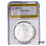 1883-CC Morgan Silver Dollar PGA MS64