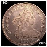 1800 Draped Bust Dollar NEARLY UNCIRCULATED