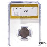 1914-D Wheat Cent PGA XF40