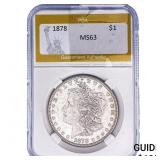 1878 Morgan Silver Dollar PGA MS63