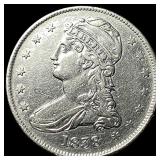 1838 Silver Half Dollar (Capped Bust) NEARLY UNCIR