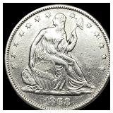 1868-S Silver Half Dollar CLOSELY UNCIRCULATED