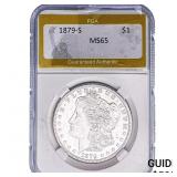 1879-S Morgan Silver Dollar PGA MS65