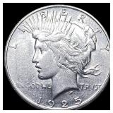 1925-S Silver Peace Dollar CLOSELY UNCIRCULATED