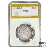 1893-O Barber Half Dollar PGA MS62+