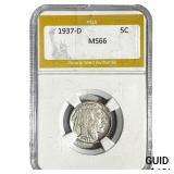 1937-D Buffalo Nickel PGA MS66