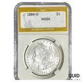 1884-O Morgan Silver Dollar PGA MS64