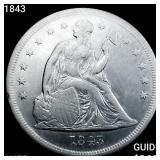 1843 Seated Liberty Dollar