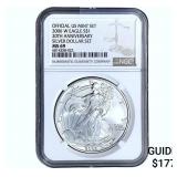2006-W Silver Eagle NGC MS69 20th Anniversary