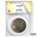 1830 Capped Bust Half Dollar ANACS EF40