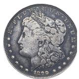 1890-CC Morgan Silver Dollar