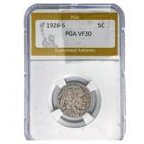 1926-S Buffalo Nickel PGA VF30