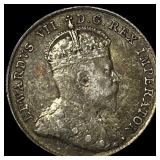 1910 Canada Silver 10 Cents NEARLY UNCIRCULATED
