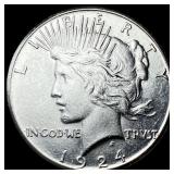 1924-S Silver Peace Dollar CHOICE BU