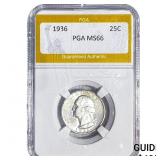 1936 Washington Silver Quarter PGA MS66