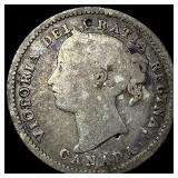 1885 Canada Silver 10 Cents NICELY CIRCULATED